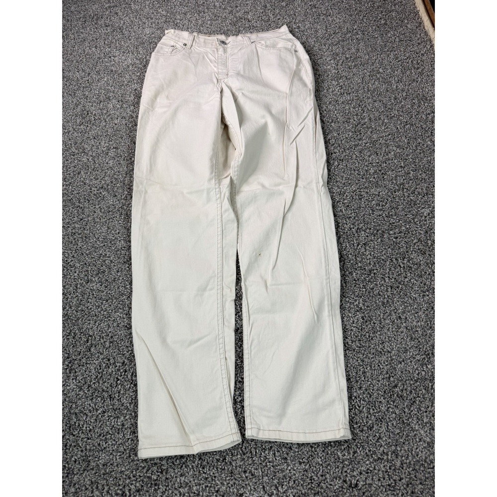 Vintage Y2K Levi's 550 Relaxed Bootcut Jeans Women's Size 10 White